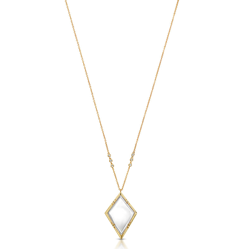 Emmeline Gold - Magnifier Pendant Necklace