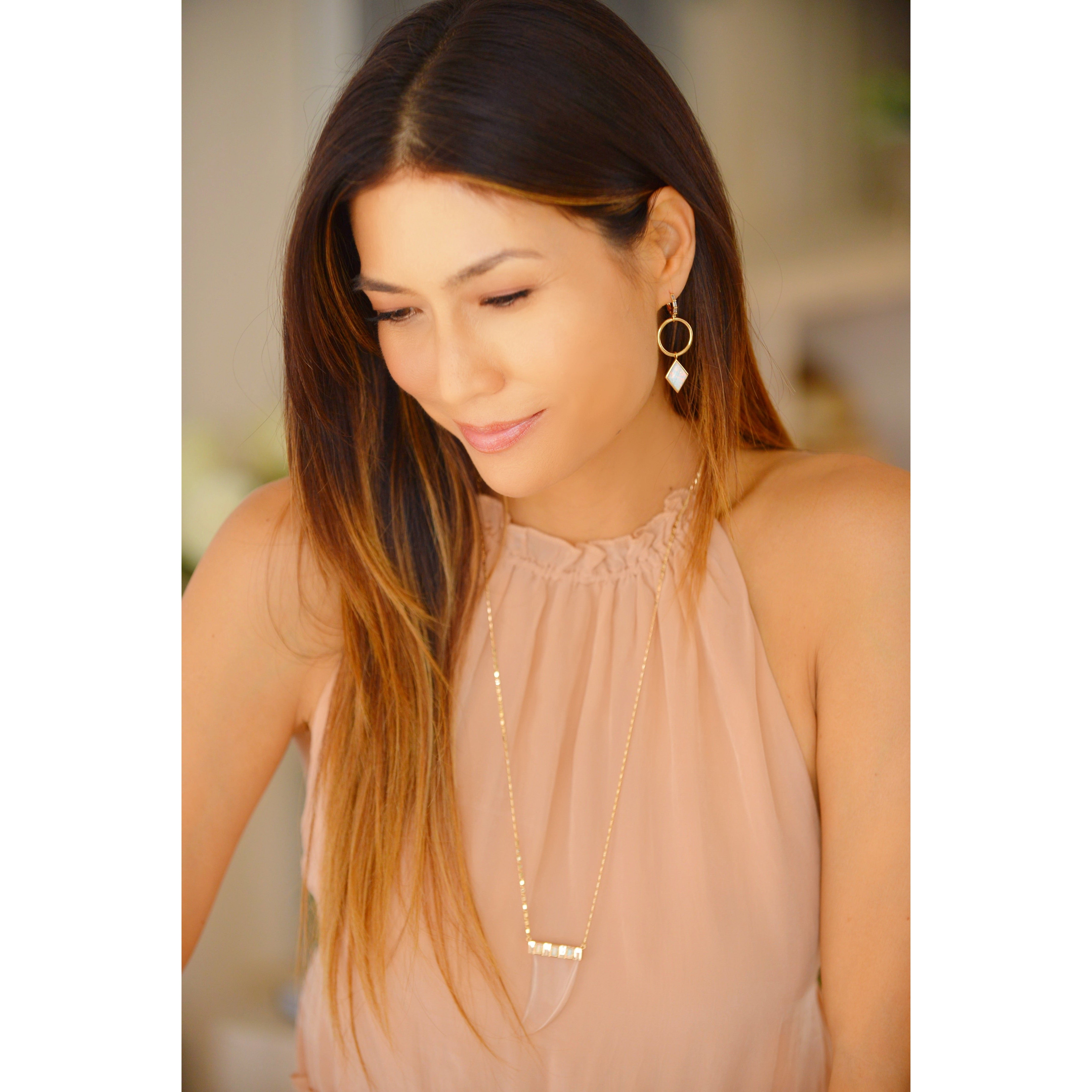 Fallon Gold - Magnifier Pendant Necklace