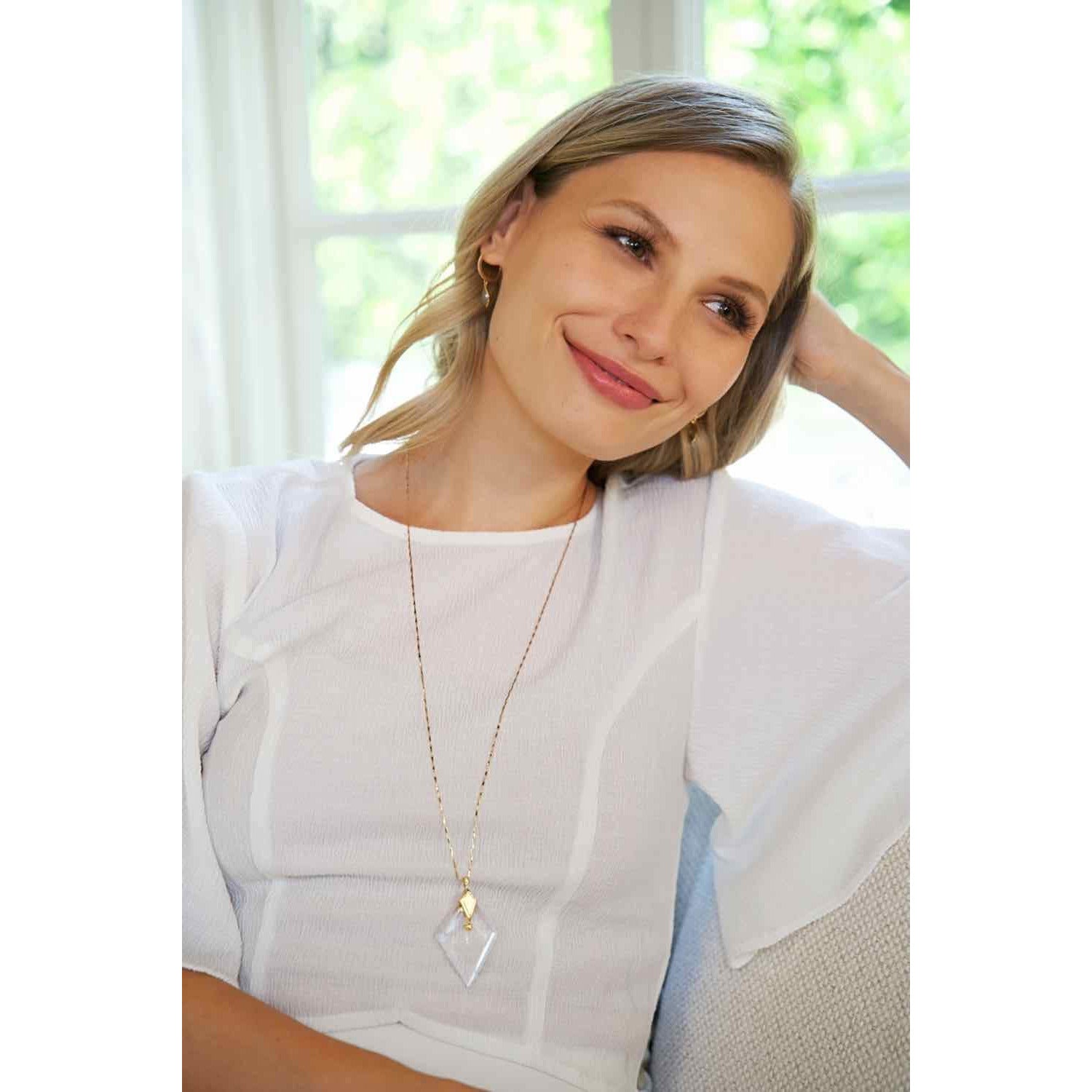 Valentina Gold- Magnifier Pendant Necklace