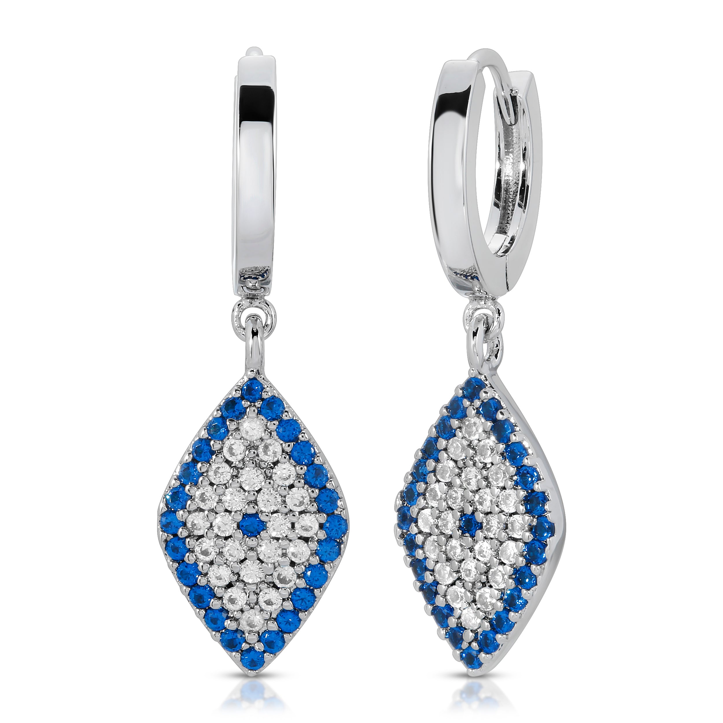 Cleo Silver- Evil Eye Earrings