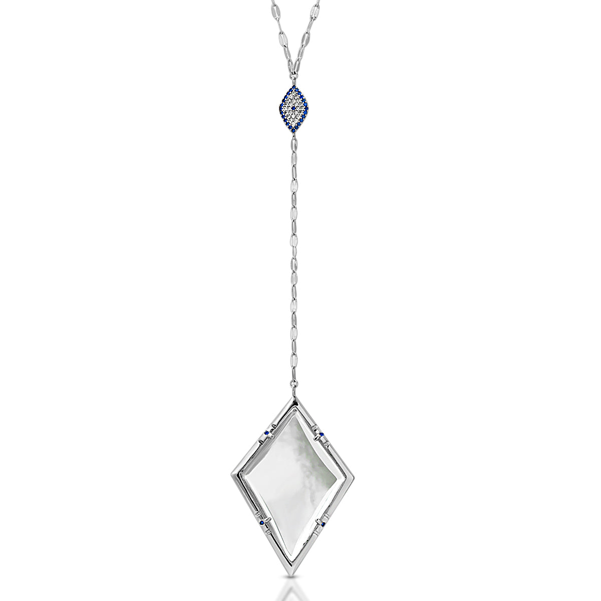 Jeziree Lariat - Magnifier Pendant Necklace