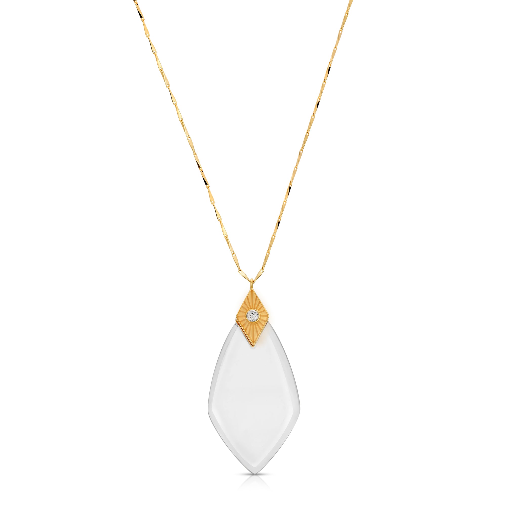 Maya Gold - Magnifier Pendant Necklace