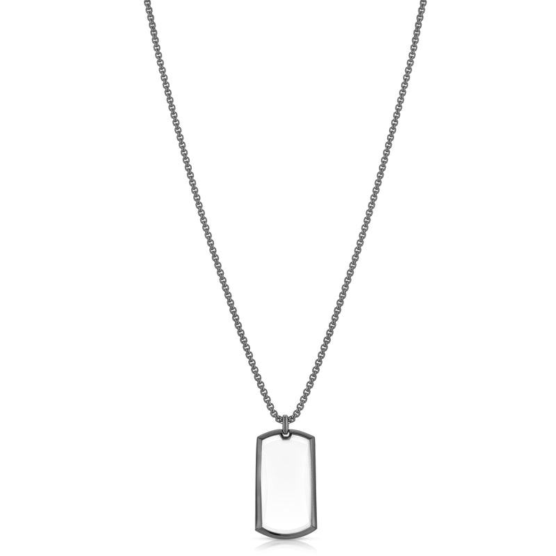 Hudson Gunmetal - Magnifier Pendant Necklace