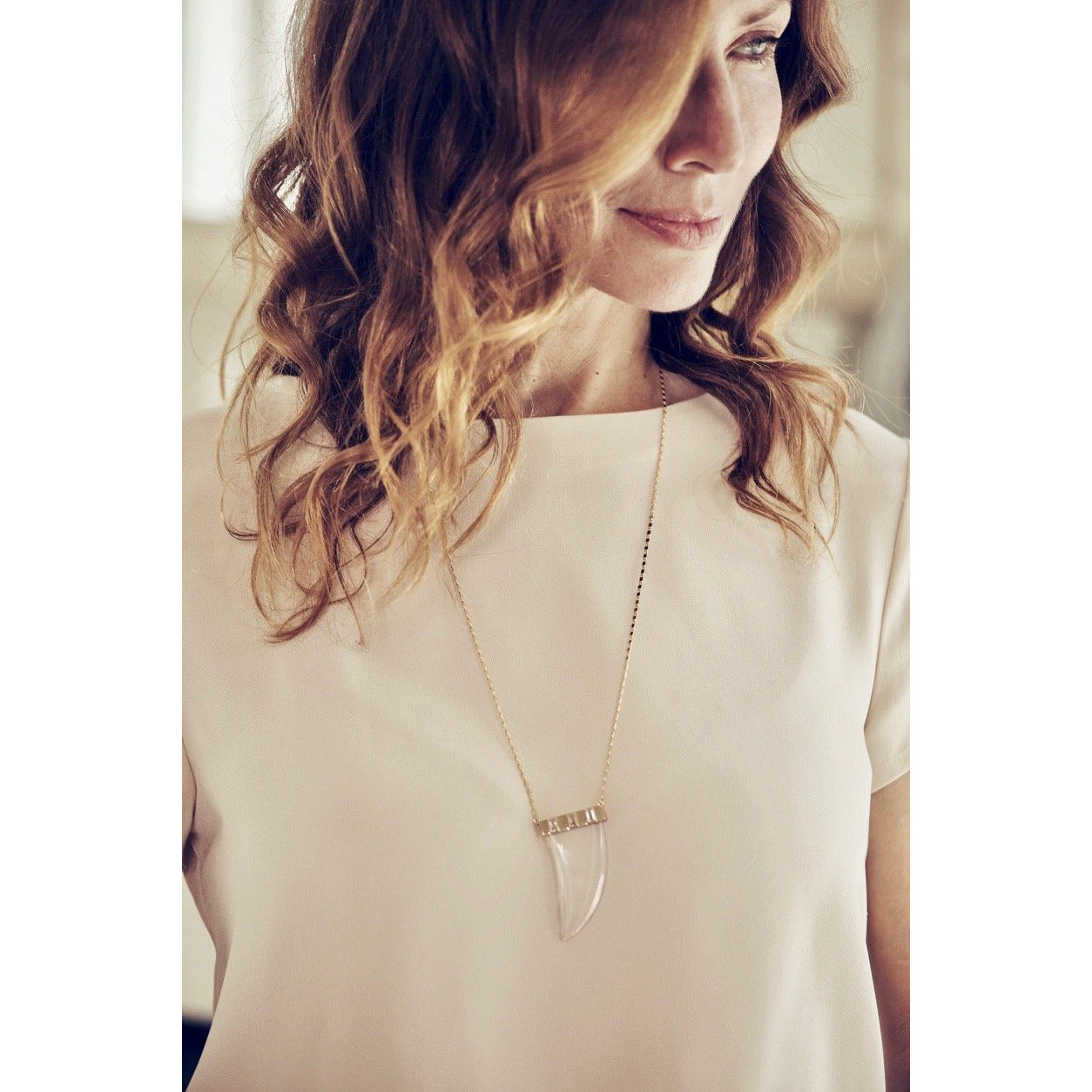 Fallon Gold - Magnifier Pendant Necklace