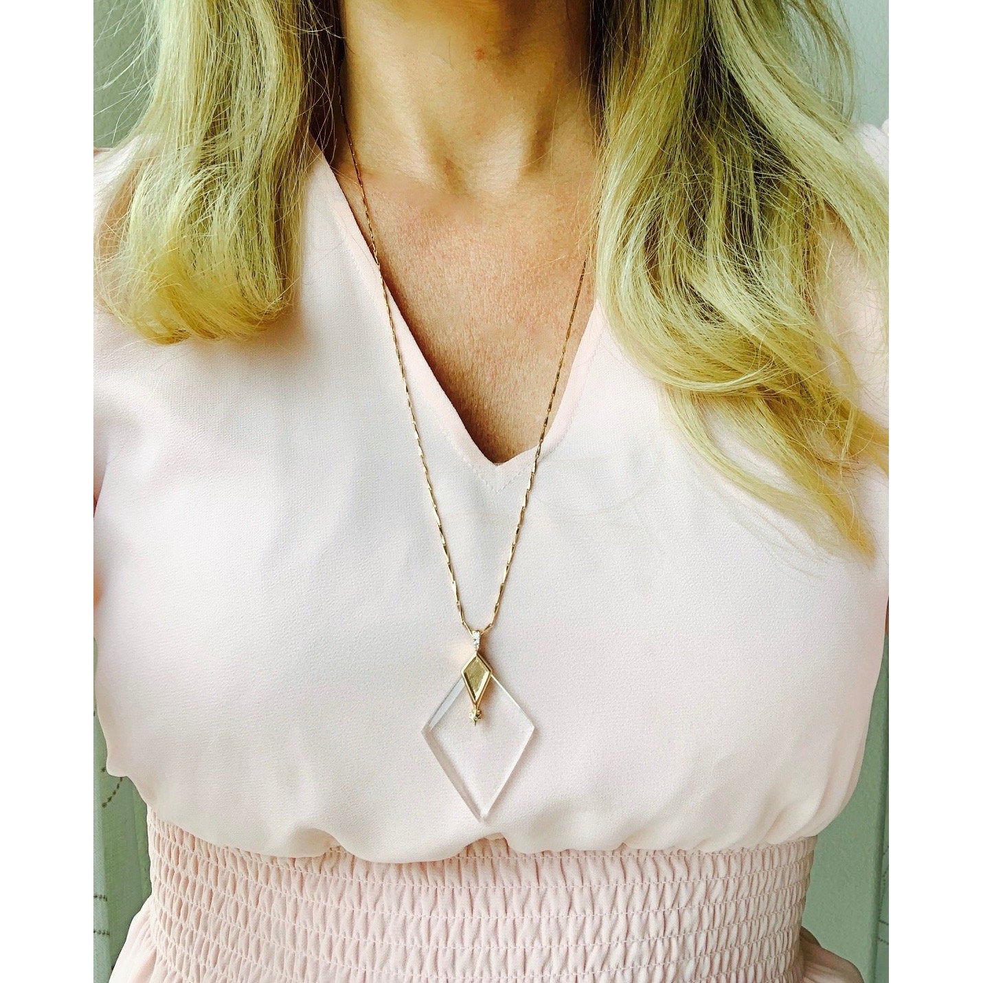 Valentina Gold- Magnifier Pendant Necklace