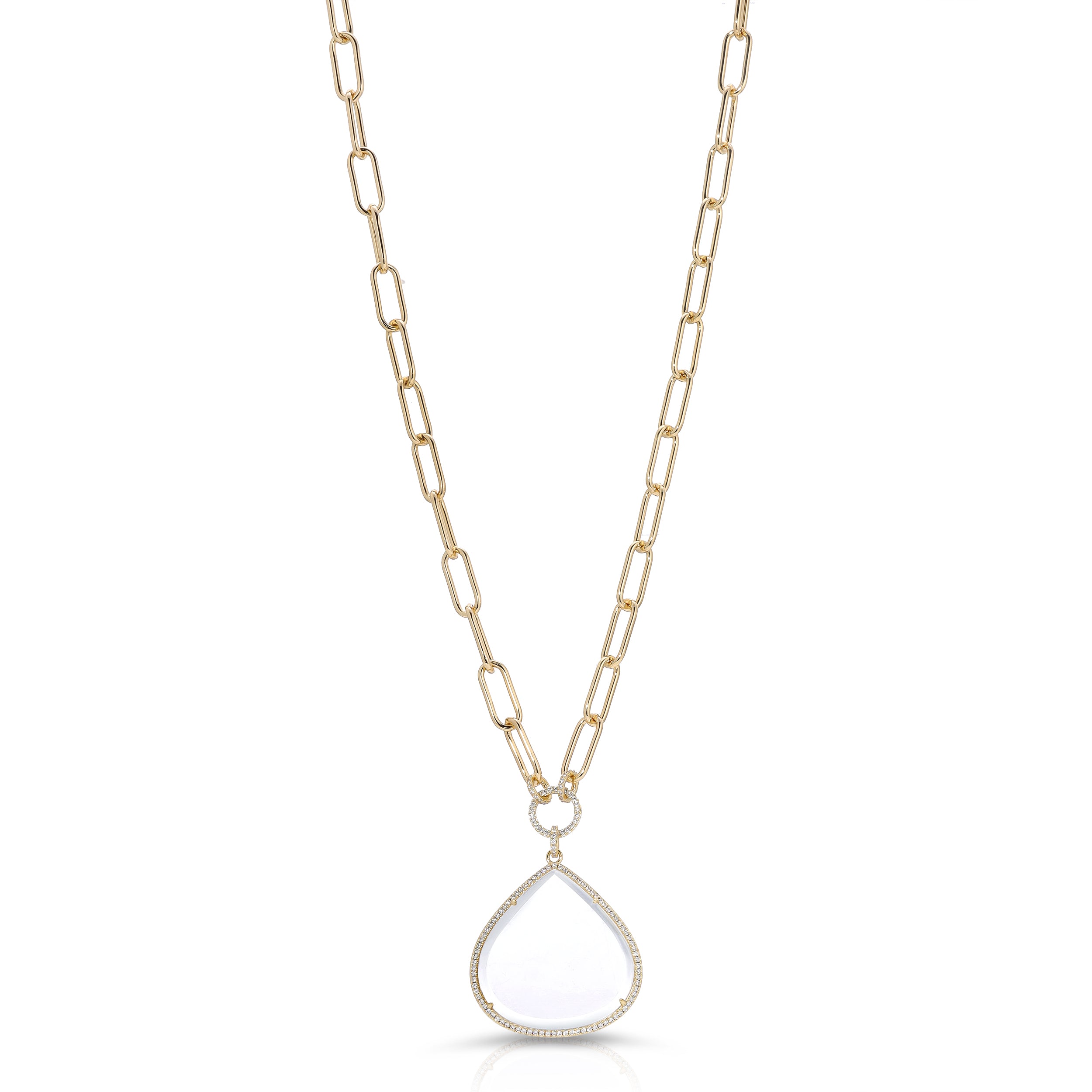 Saraphina Gold-Magnifier Pendant Necklace