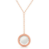 Calista Rose Gold - Magnifier Pendant Necklace