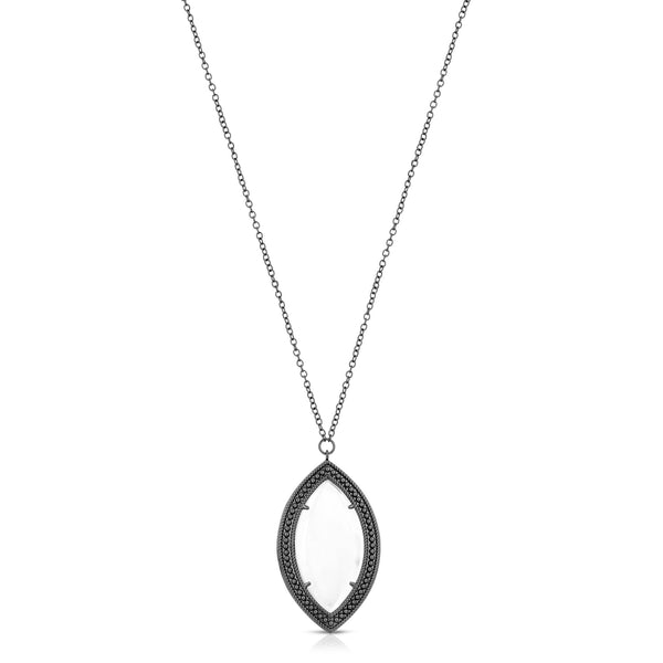 Dakota Gunmetal - Magnifier Pendant Necklace