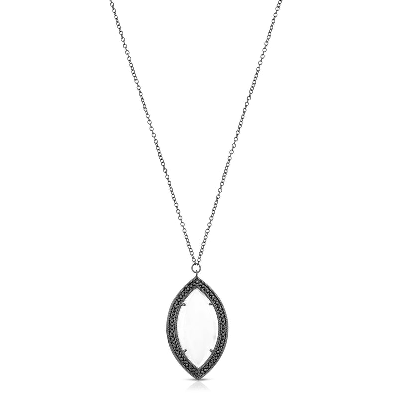 Dakota Gunmetal - Magnifier Pendant Necklace