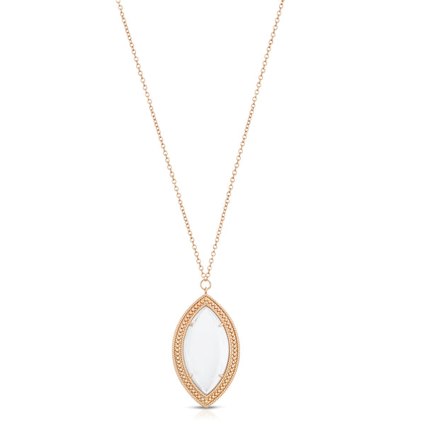 Dakota Rose Gold - Magnifier Pendant Necklace