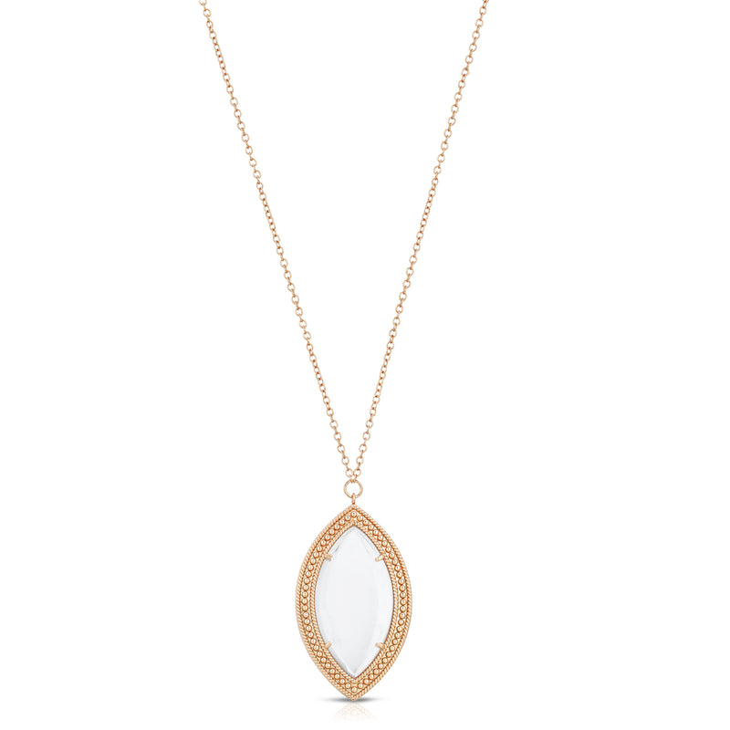 Dakota Rose Gold - Magnifier Pendant Necklace
