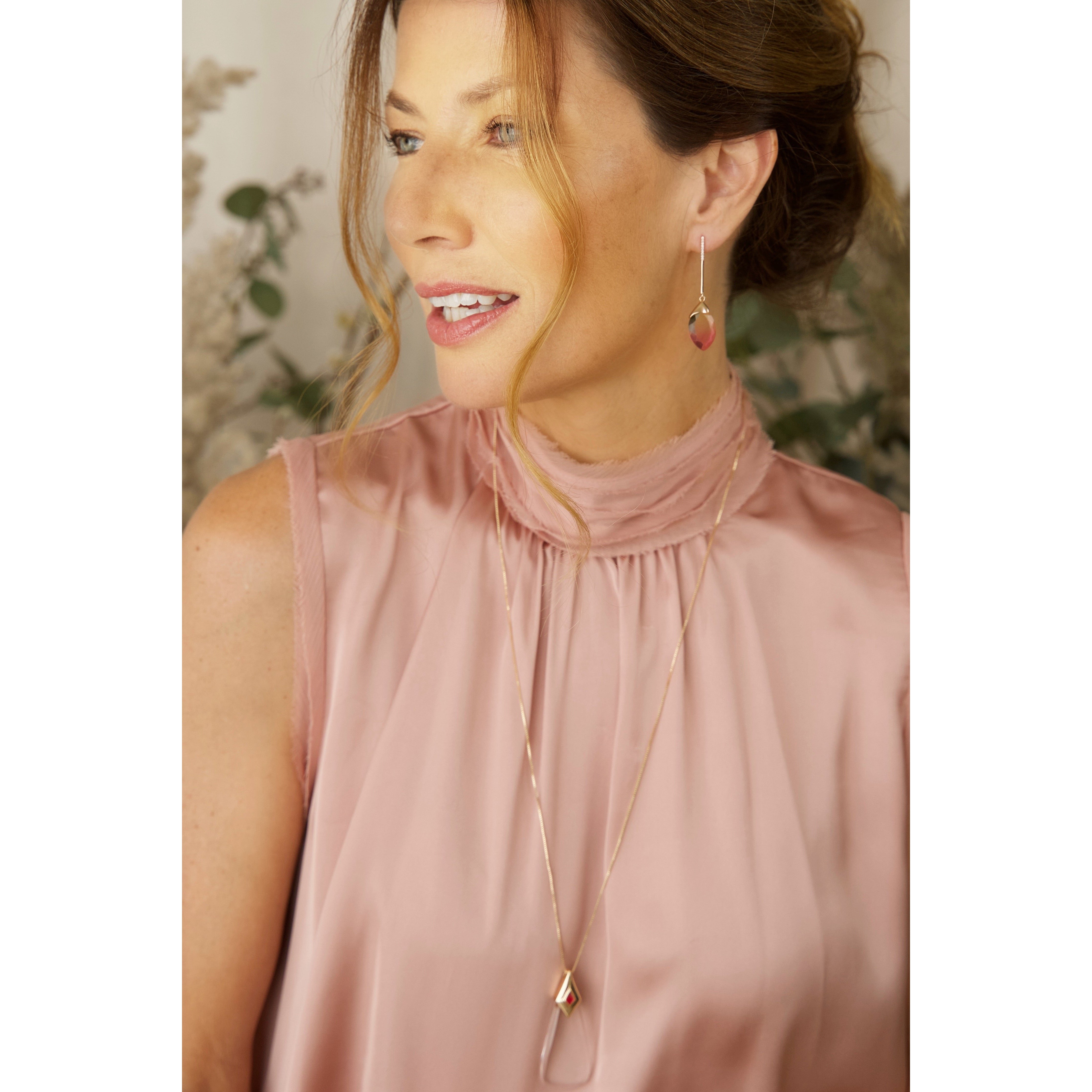 Delilah Gold Blush Earrings