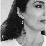 Soleil Silver Monocle with Lola Moonstone Earrings