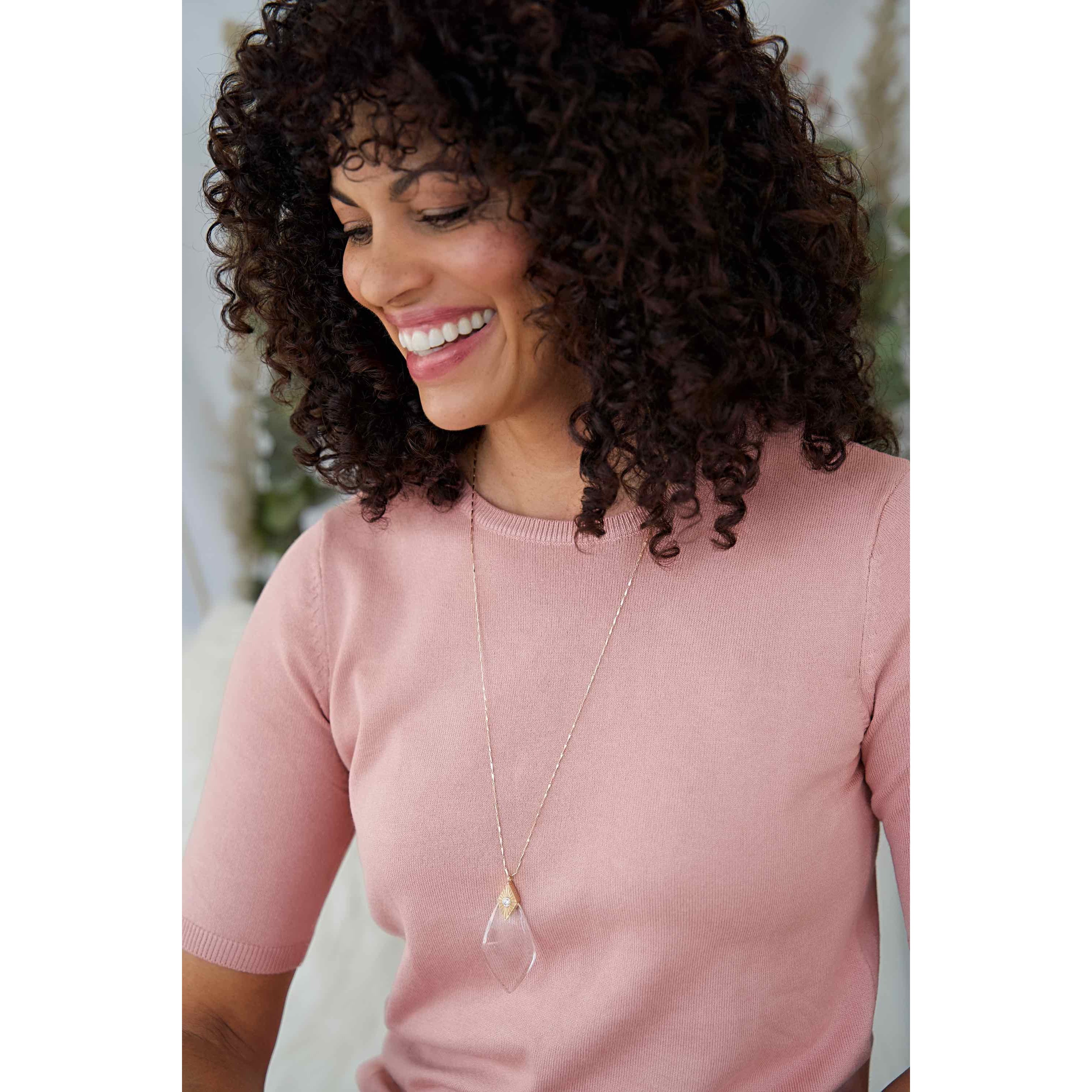 Maya Gold - Magnifier Pendant Necklace