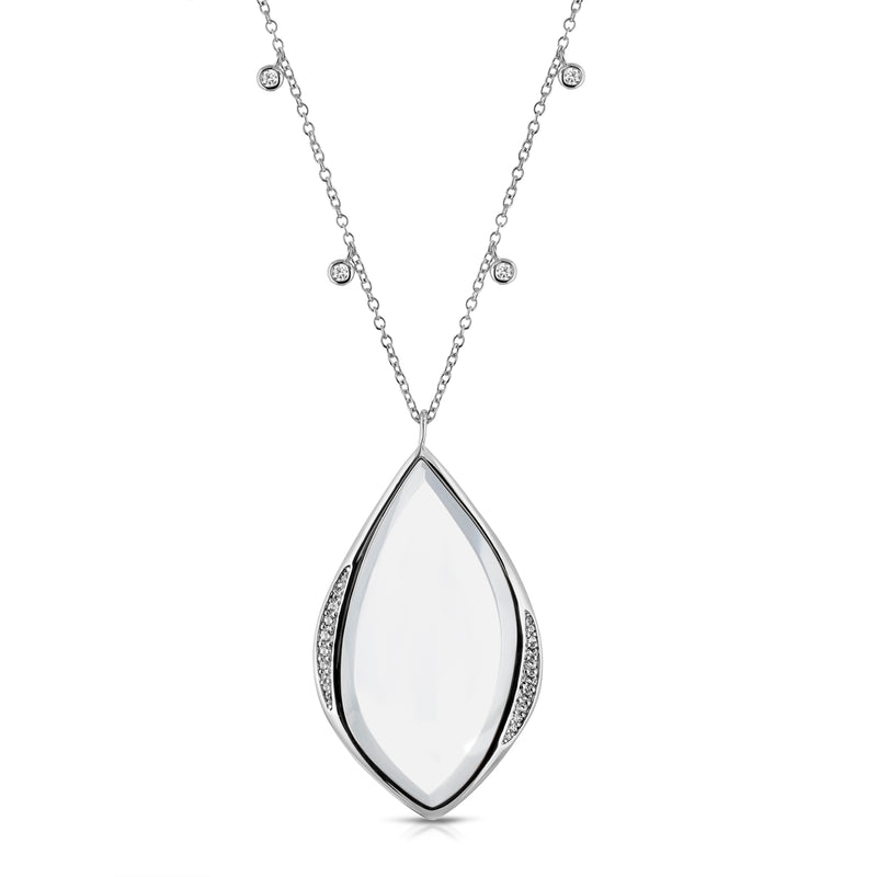 Soleil Silver - Magnifier Pendant Necklace