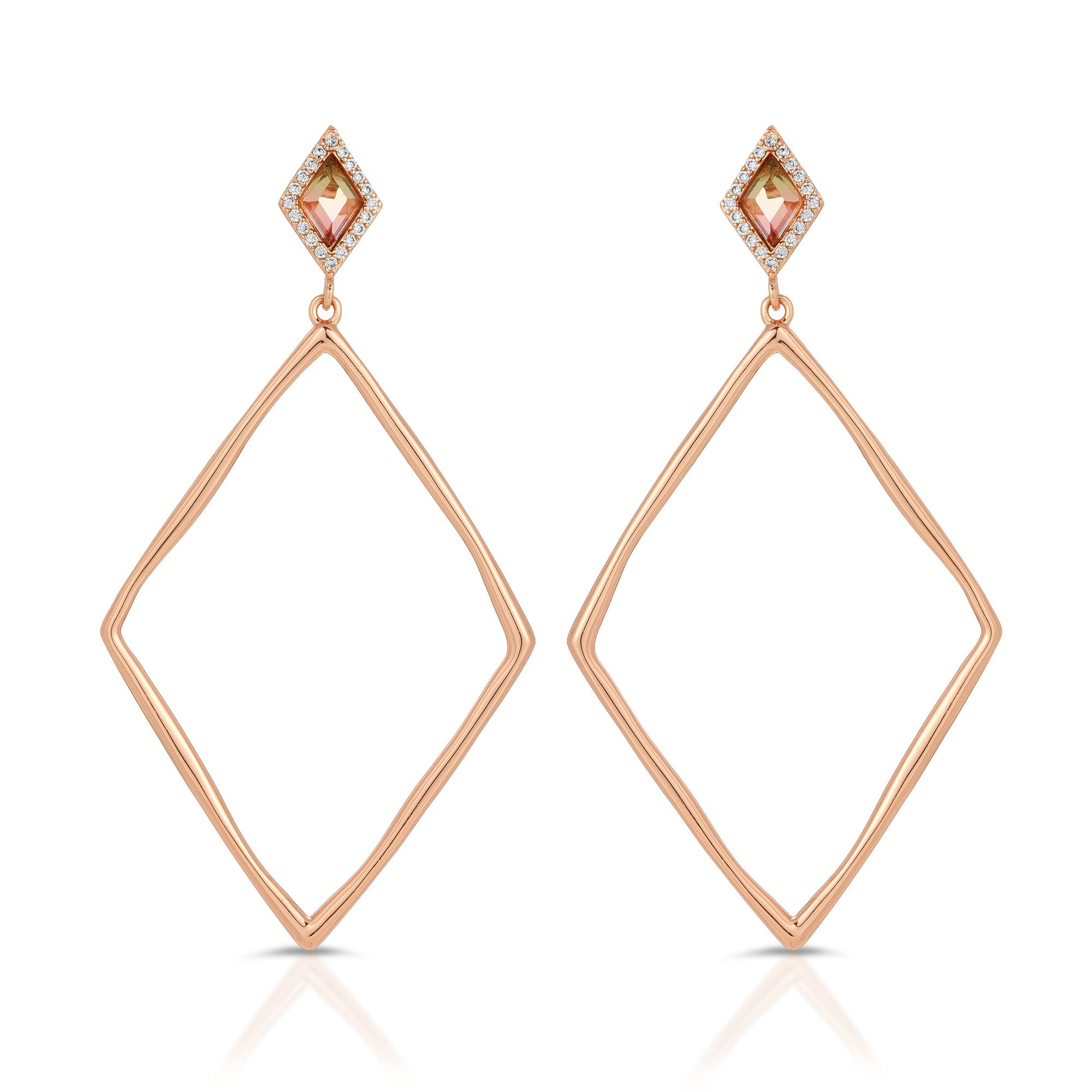 Indigo Rose Gold Earrings