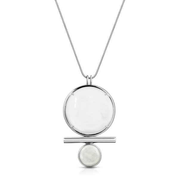 Luna Silver - Magnifier Pendant Necklace