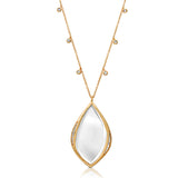Soleil Gold Monocle with Lola Gold Moonstone Earrings