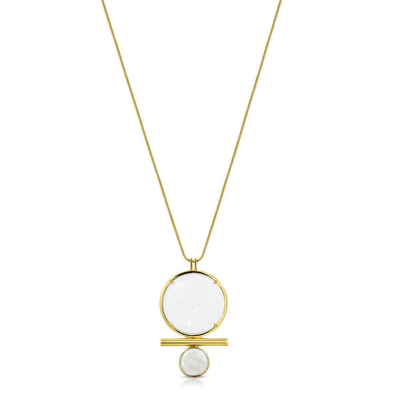 Luna Gold - Magnifier Pendant Necklace